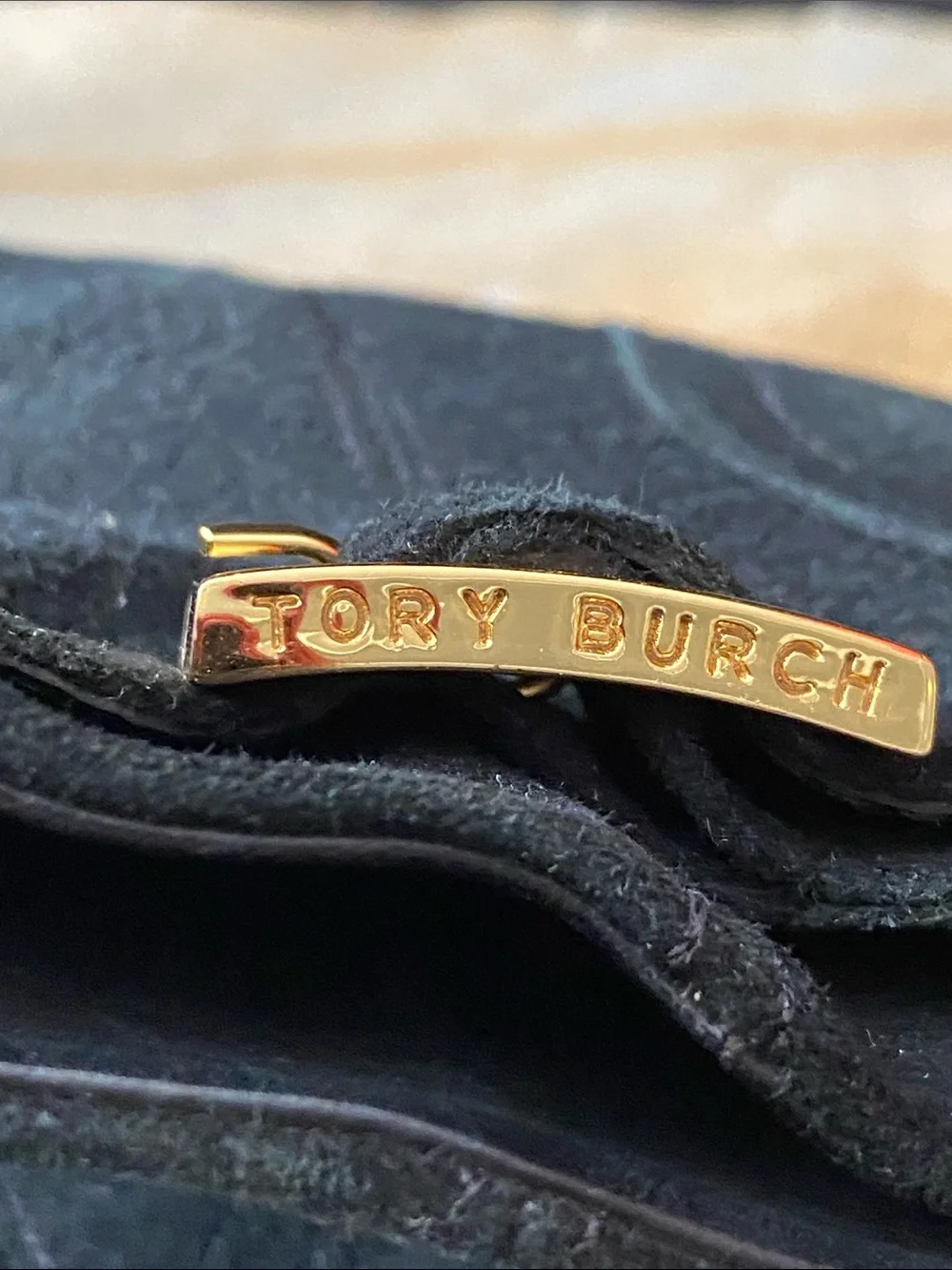 Tory Burch Black Suede Ankle Booties Special Price.
